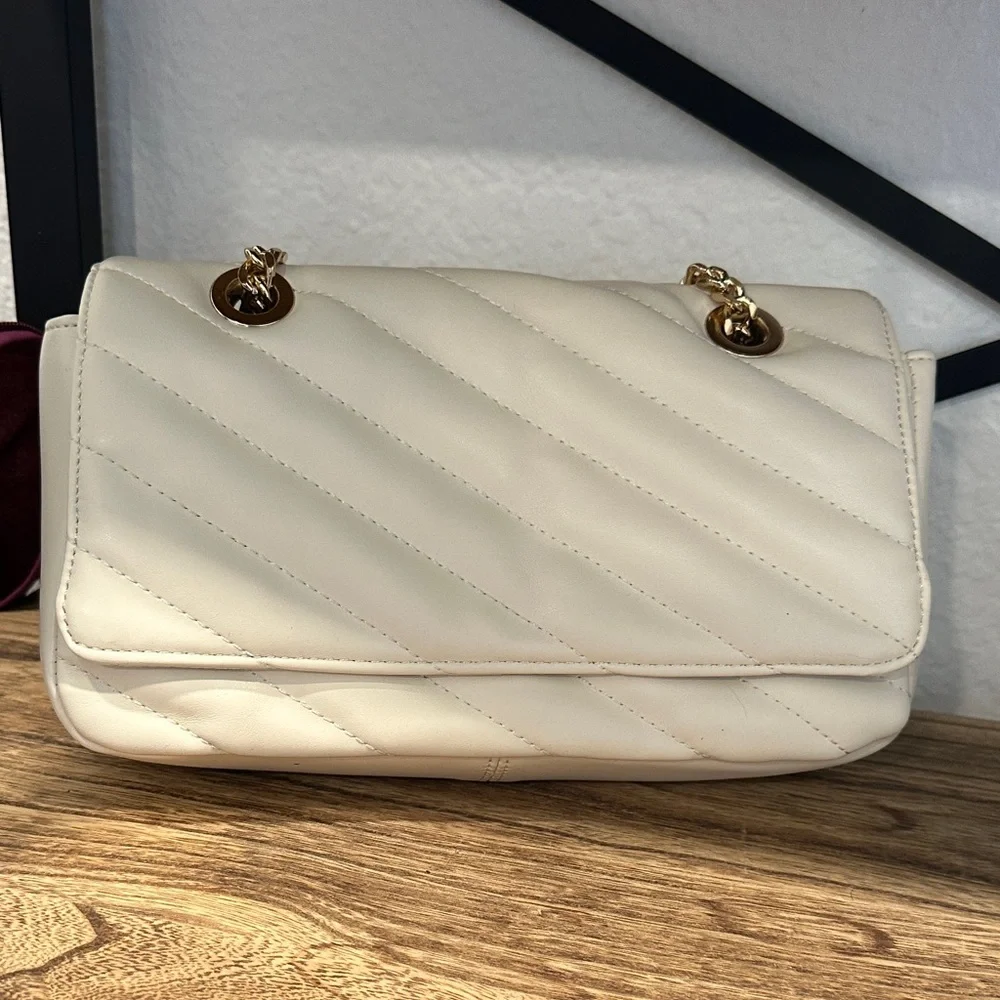 NWT - The Drop Women's Koko Chain Strap Flap Bag One Size, Bone - Picture 10 of 15